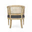 Fauteuil d'appoint en bois d'hévéa gris anthracite pour salon-648342473