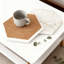 Ensemble de 6 sous-verres hexagonaux en céramique absorbants avec support en métal, fond en liège antidérapant, décor moderne pour la cuisine, le bar et la table basse-671681719