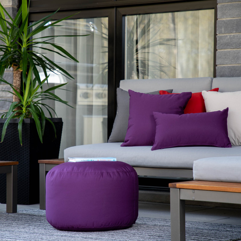Pouf d'extérieur Soleil, Violet