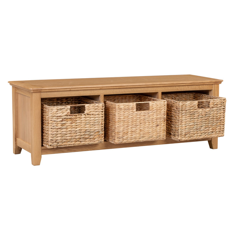 Elaina Solid Wood Storage Bench