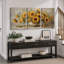 Art floral tournesol, photos de salon, impression sur toile encadrée-132862969-132862972