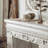 Beige Solid Wood Freestanding Fireplace