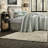 Premium Sage Textured Bedding Sets, Polyester Comforter Set For King/cal King
