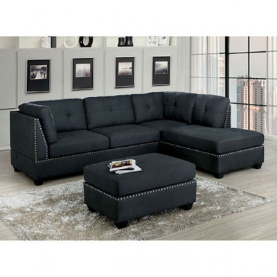 Benezar Upholstered L-Shaped Sectional Right Hand Facing
