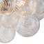 Aniek 3-Light Clear Ribbed Glass Bubble Semi Flush Mount Ceiling Light Fixture-670009498