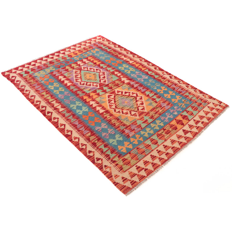 Southwestern Wool Hand Woven 112cm X 156cm Area Rug