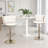 Velvet Bar Stools Set Of 2, Swivel Barstool Upholstered Counter Bar Chairs, Counter Height Barstools Adjustable Kitchen Island Chairs-857565902