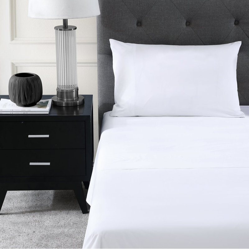 Hotel Percale Sheet Set, White, Queen