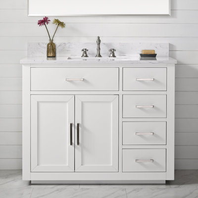 Ingalls 42'' Single Bathroom Vanity with Engineered Stone Top