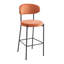 Upholstered Counter Stool with Metal Frame-294689688