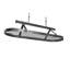 Premier USA Handcrafted Gourmet 3 ft Classic Oval Hanging Pot Rack-491932305-491932318