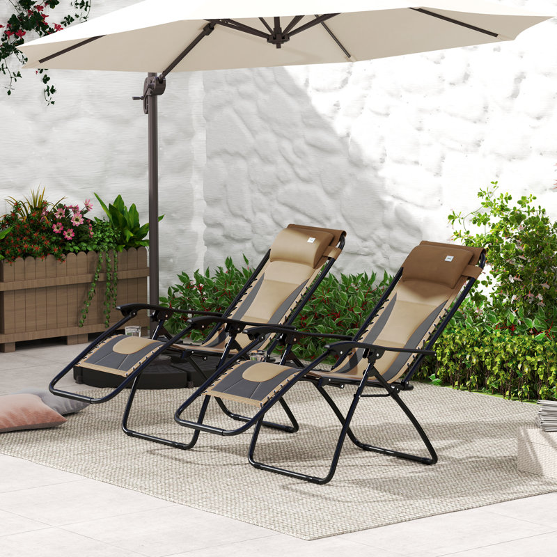 Outdoor Lounge Chair, Brown