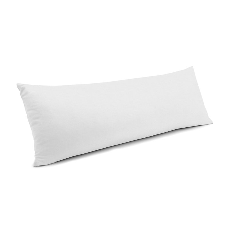 Housse de coussin rectangulaire, 14 po x 48 po, Blanc