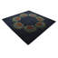Tapis carré bleu marine Myrick