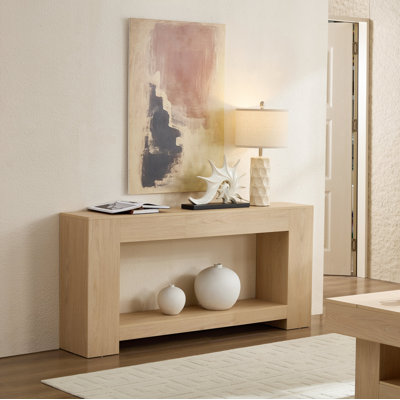 Rectangular Side Table, Wooden Rectangular Coffee Table Placed Behind The Sofa, Rustic-Style Entryway Table Suitable For Entrances, Hallways, And Living Rooms.