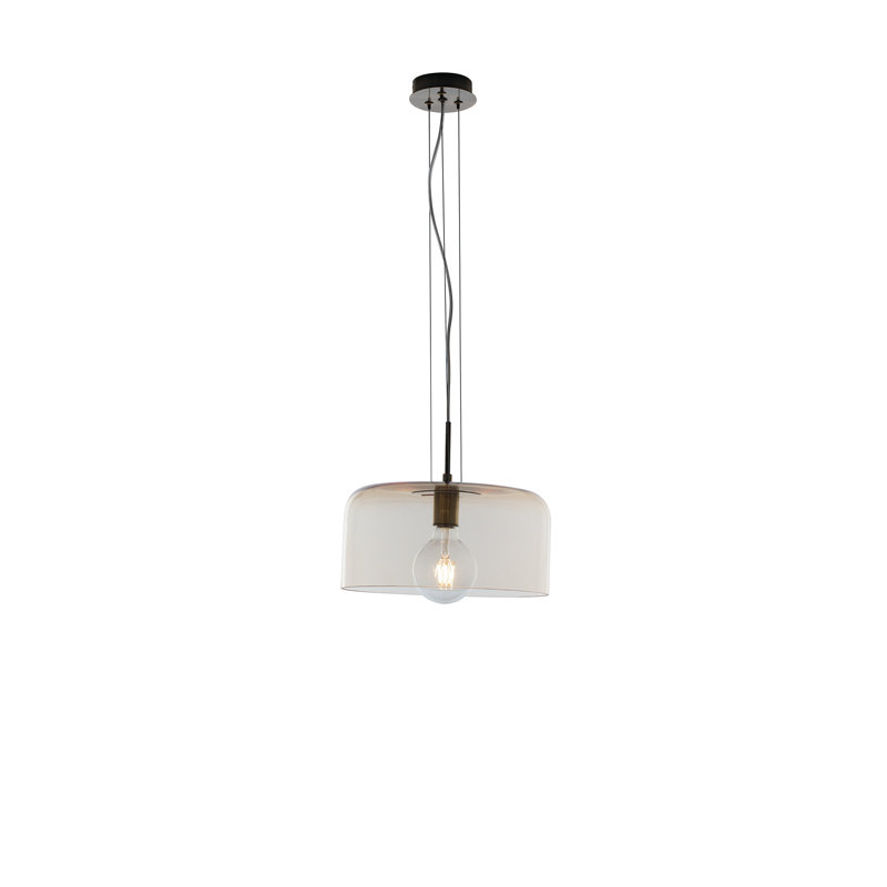 Souderton 1 - Light Drum Pendant, Amber, Amber, 20Cm H x 40Cm W x 40Cm D