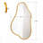Modern Irregular Shaped Wall Mirror, Asymmetrical Cloud Wavy Design, Decorative Unique Mirror for Living Room, Bedroom, Bathroom or Entryway