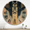 Horloge murale géométrique surdimensionnée géométrique Awakening of Bodhi Consciousness III
