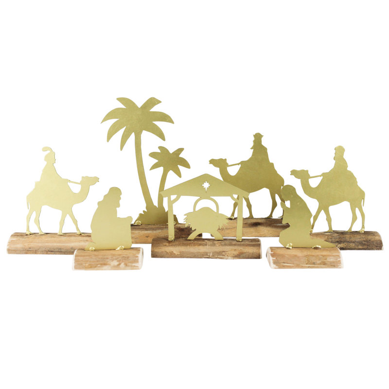 Crèche de Noël, ensemble / 7 pièces