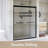 50-54 "W X 72" H Aluminum Frame Double Sliding Shower Door In Matte Black Finish-116690989