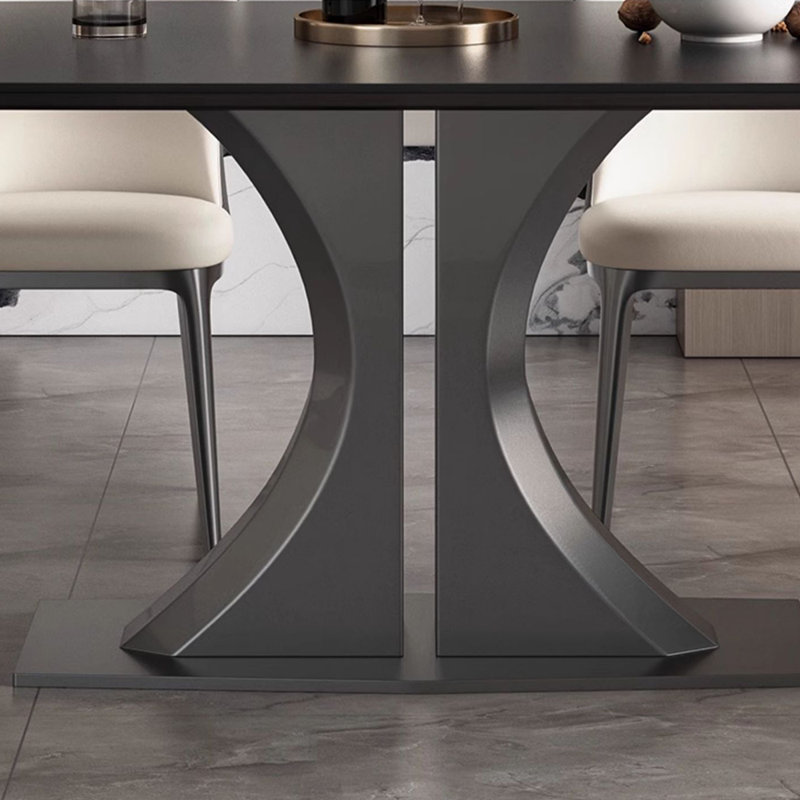 Ensemble de table rectangulaire Simple Black Rock, H 29,52 po x L 62,99 po x l 35,43 po