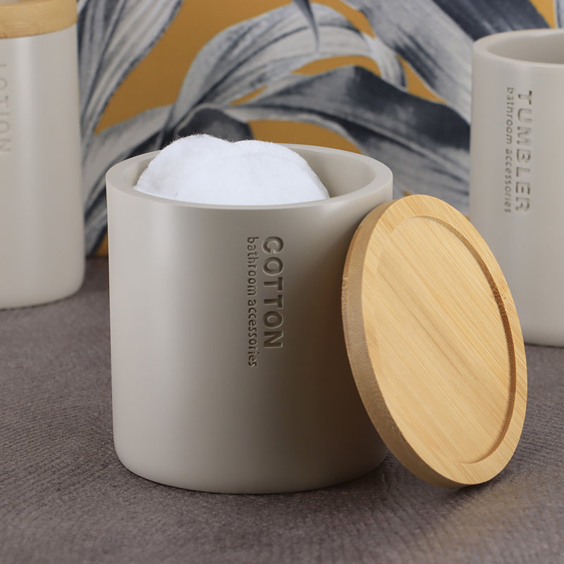 Contenant de rangement pour salle de bain Willis, Beige