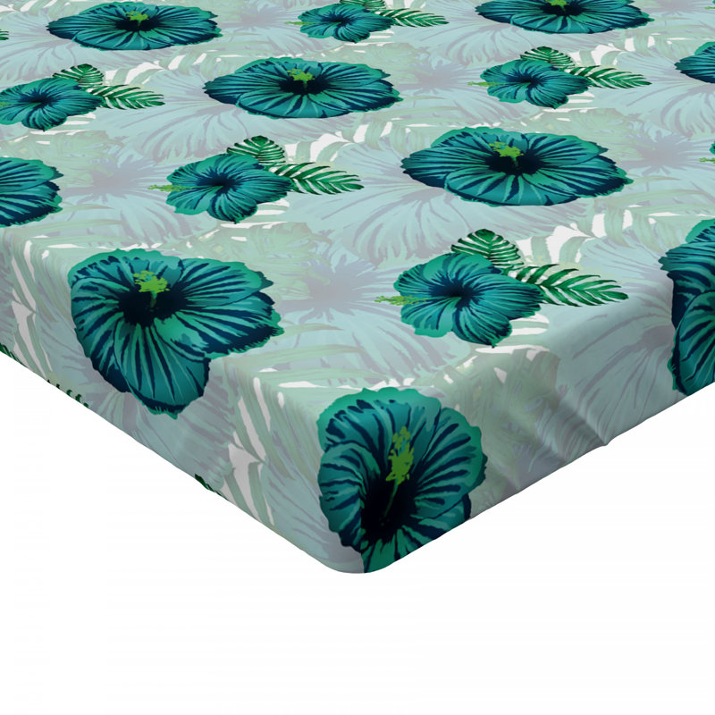 Microfiber Floral Fitted Sheet, Twin XL Fitted Sheet
