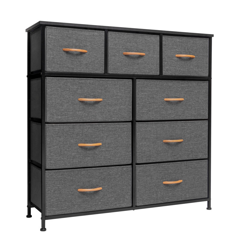9 Drawer Storage Drawer, Grey