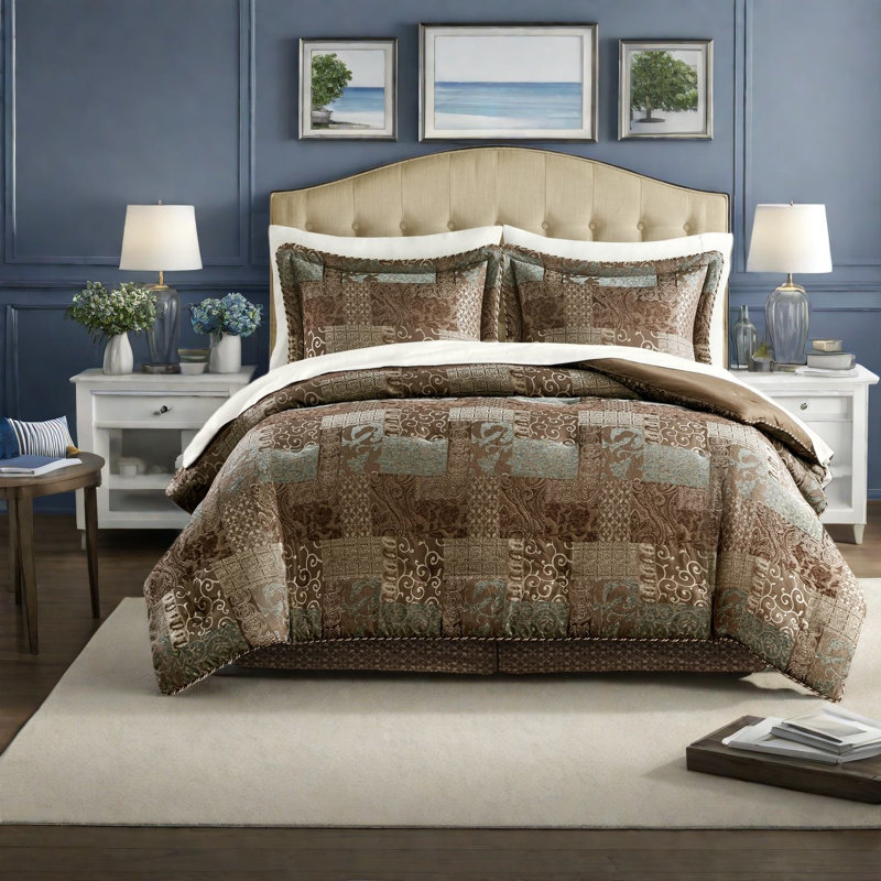 Premium Bedding Sets Cal King Polyester, Chenille Jacquard Home Style