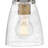 Easton Three-Light Bath Vanity Fixture w/ Clear Seedy Glass Shades