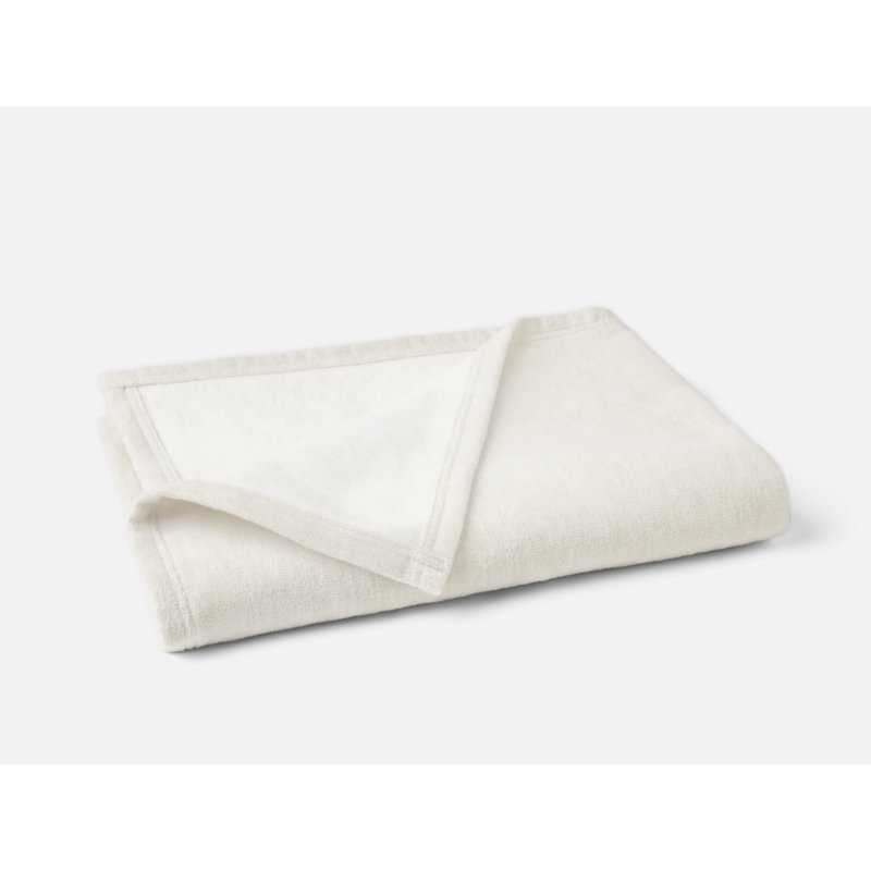 Full Circle Cotton Blanket, 70" L x 50" W, Oatmeal/Ivory