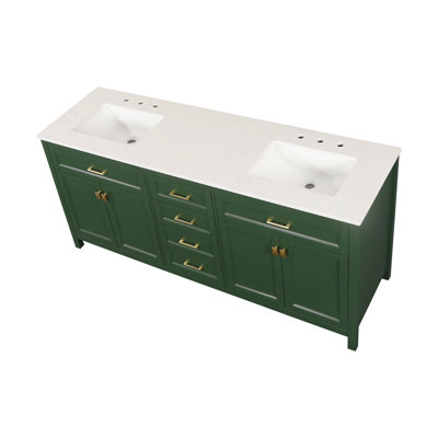 Meuble-lavabo double l 72 po x P 22 po x H 41 po