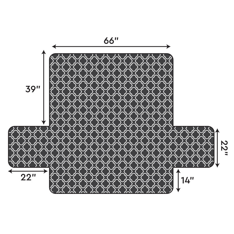 Housse pour canapé à coussins carrés/rectangulaires réversible, Polyester gris / blanc