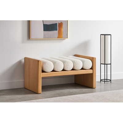 Banc en bois Boucle