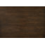 Table basse vintage en bois brun avec porte et armoire