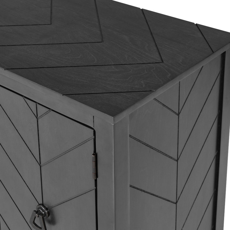 37" Sideboard with  Cabinets, Gray
