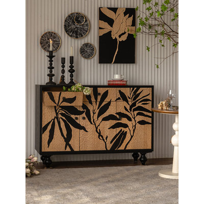 Mid-Century Modern Style Entryway Storage Cabinet