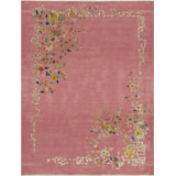 Hand-Knotted High-Quality Pink Area Rug