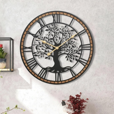 Modern Farmhouse Large Wall Clock Decorative