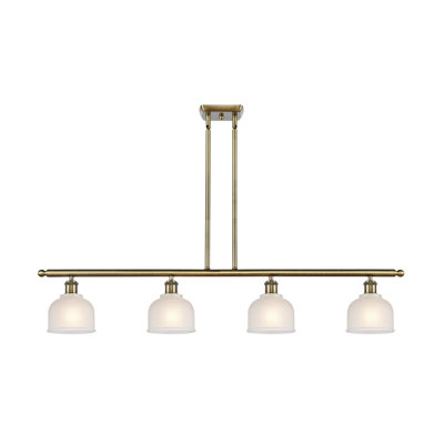 Luminaire suspendu pour îlot de cuisine 4 lumières linéaires Pennsylvania