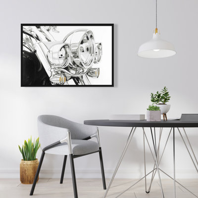 «Moto lumière» sur toile