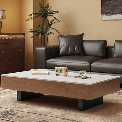 Minimalist rectangular coffee table