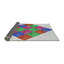 Tapis géométrique brun / bleu / rose-1896423743