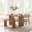 Modway Amistad Wood Dining Table and Bench Set-90924127-90924129