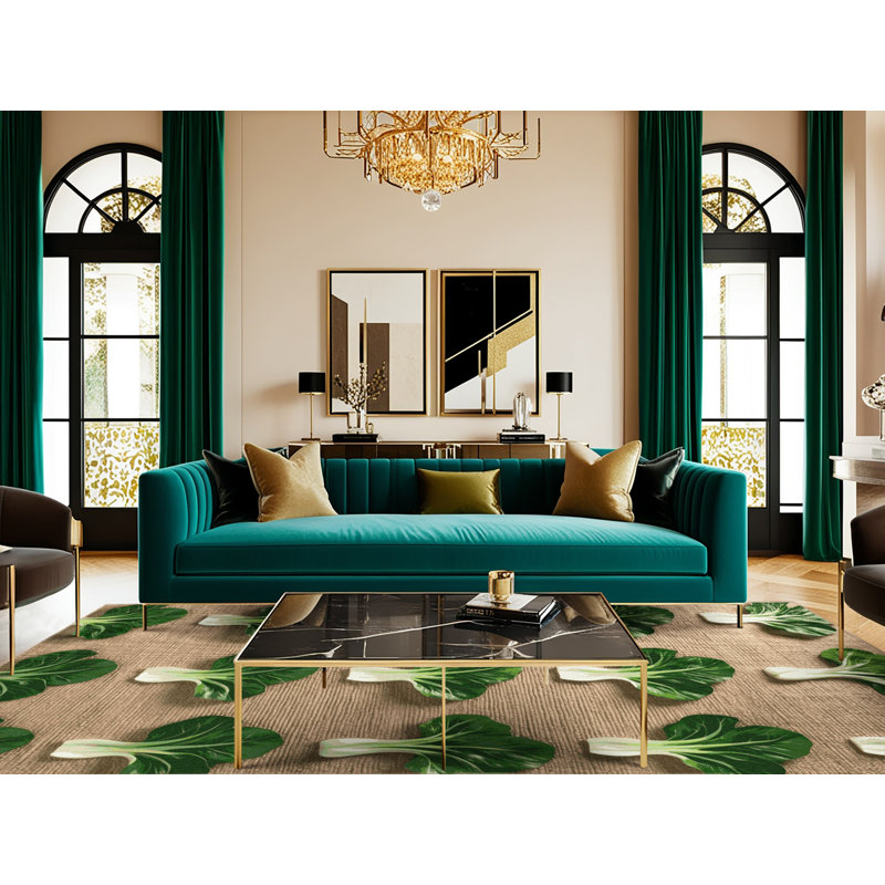  Tapis lavable Bok Choy, Tapis de couloir 2 pi x 4 pi