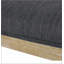 Chaise d'appoint avec structure en bois d'hévéa et revêtement gris anthracite, combinant élégance rétro et confort pour n'importe quelle pièce