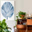 Reproduction d’art sur toile tendue « Indigo tropical Leaves IV »-1280395095