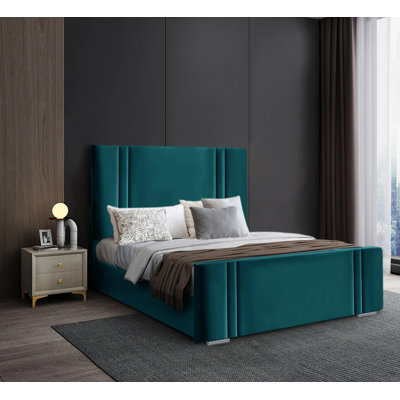 Antria Upholstered Velvet Bed Frame
