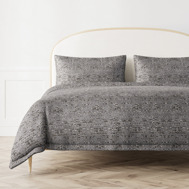 Delphi Duvet Cover, King Duvet Cover, Steel