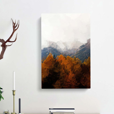 The Alps In Italy In Abstract - Wrapped Canvas